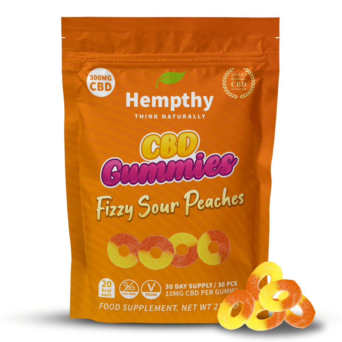 CBD Gummies Fizzy Gummy Bears Hempthy