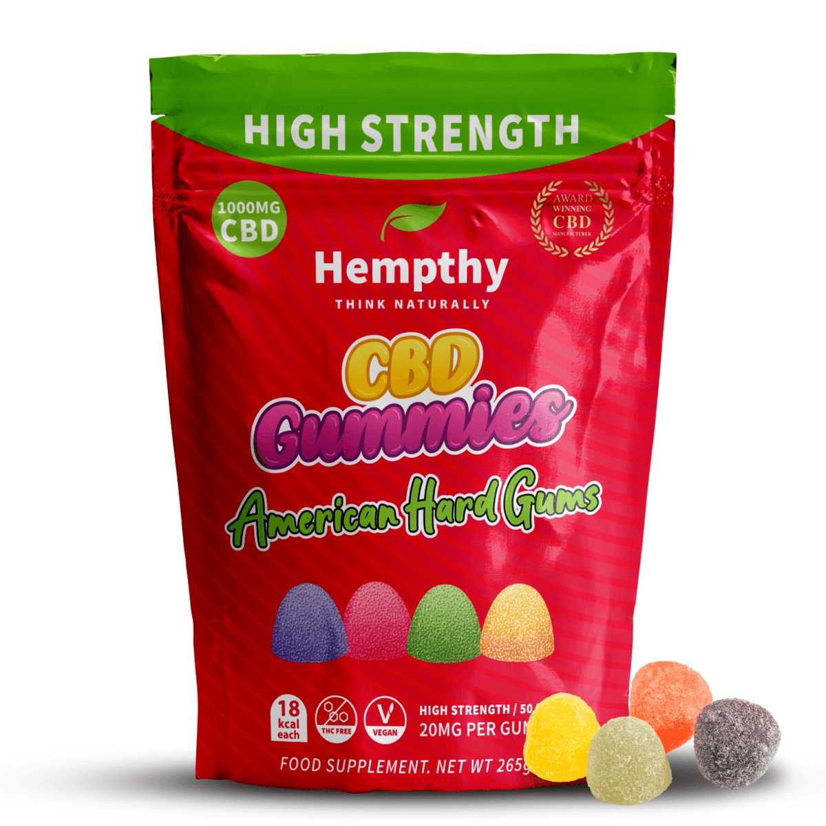 CBD Gummies Fizzy Bears Hempthy