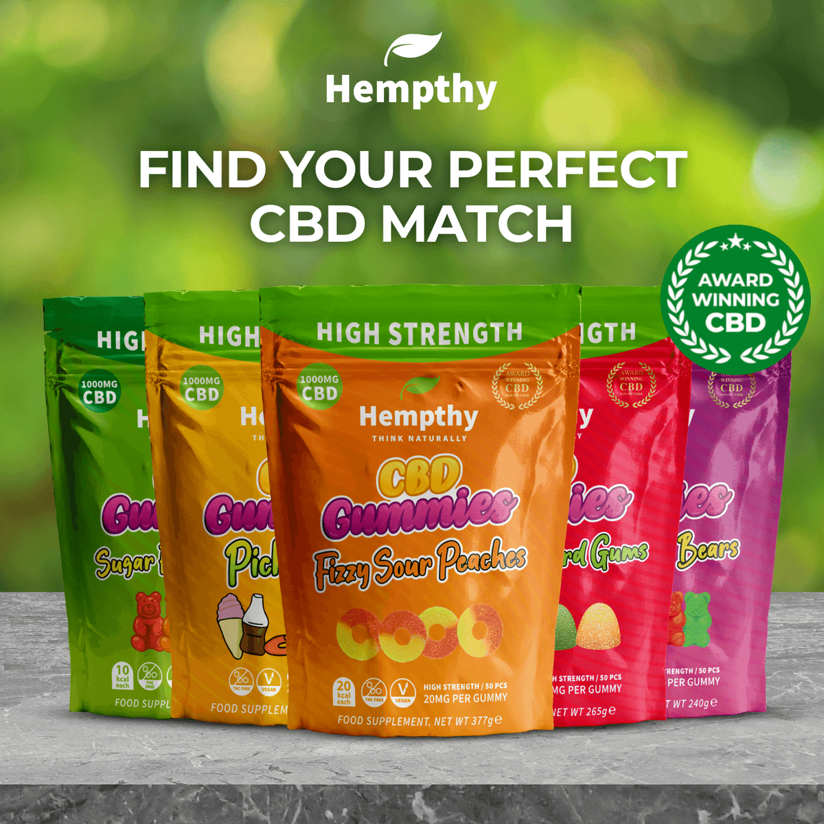 CBD Gummies Pick n Mix Hempthy