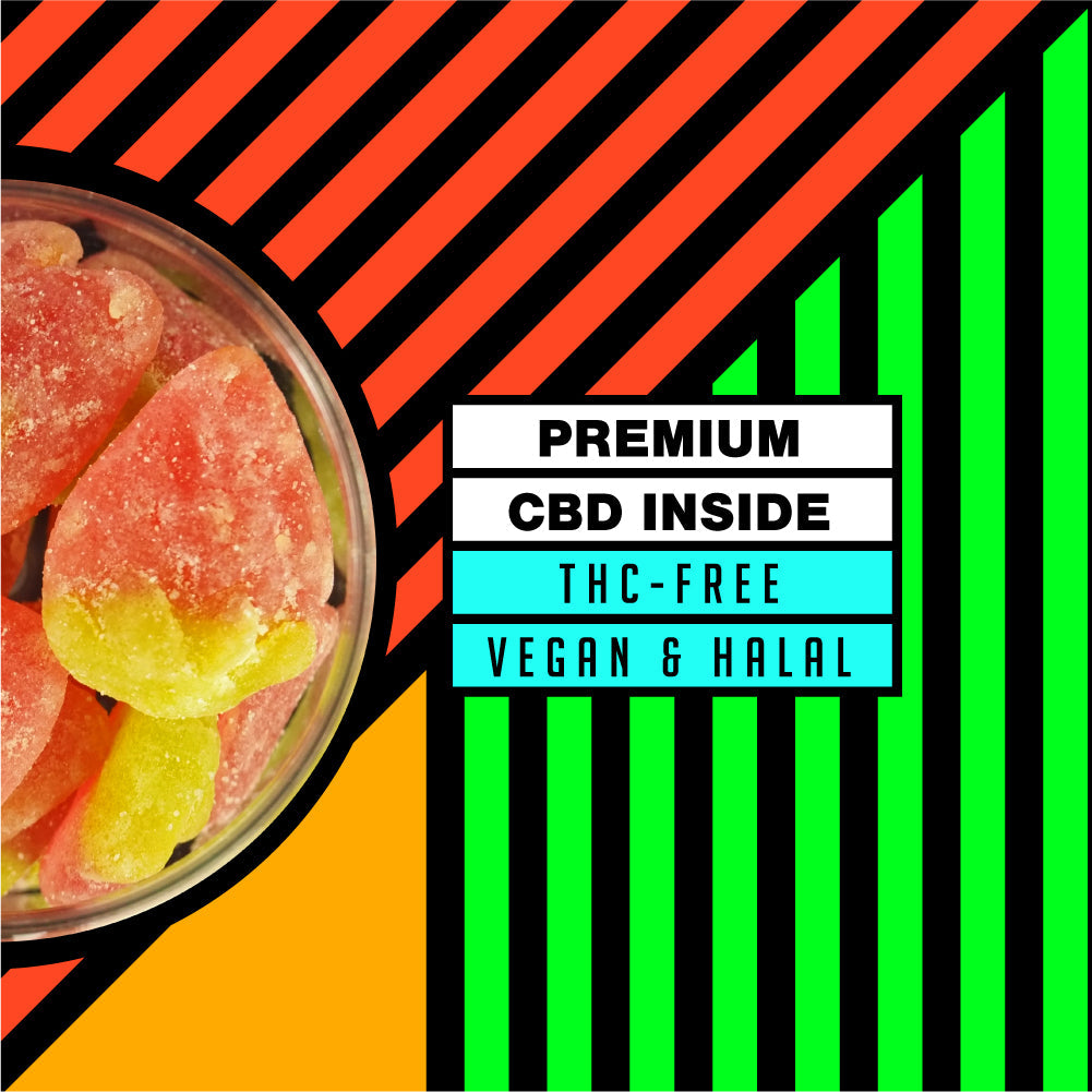 840mg Strawberries Tub CBD Gummies CBD Calm