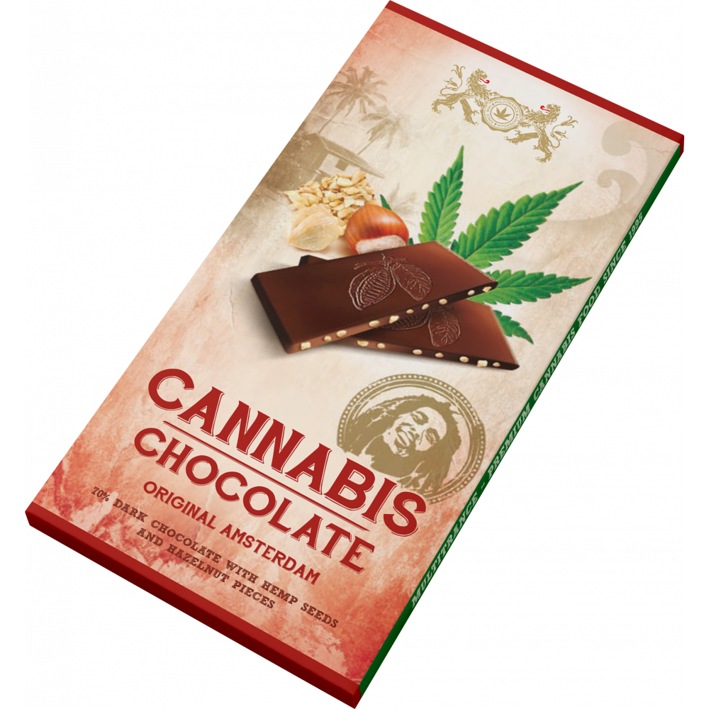 Bob Marley Cannabis & Hazelnuts Dark Chocolate 80g