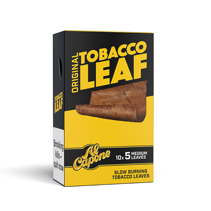 Al Capone Tobacco Leaf Wraps – Original (10 Packs of 5)