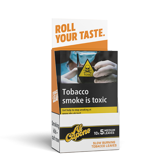 Al Capone Tobacco Leaf Wraps – Glow (10 Packs of 5)