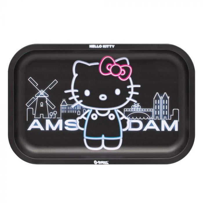 G-Rollz Hello Kitty Medium Rolling Tray - Amsterdam Black