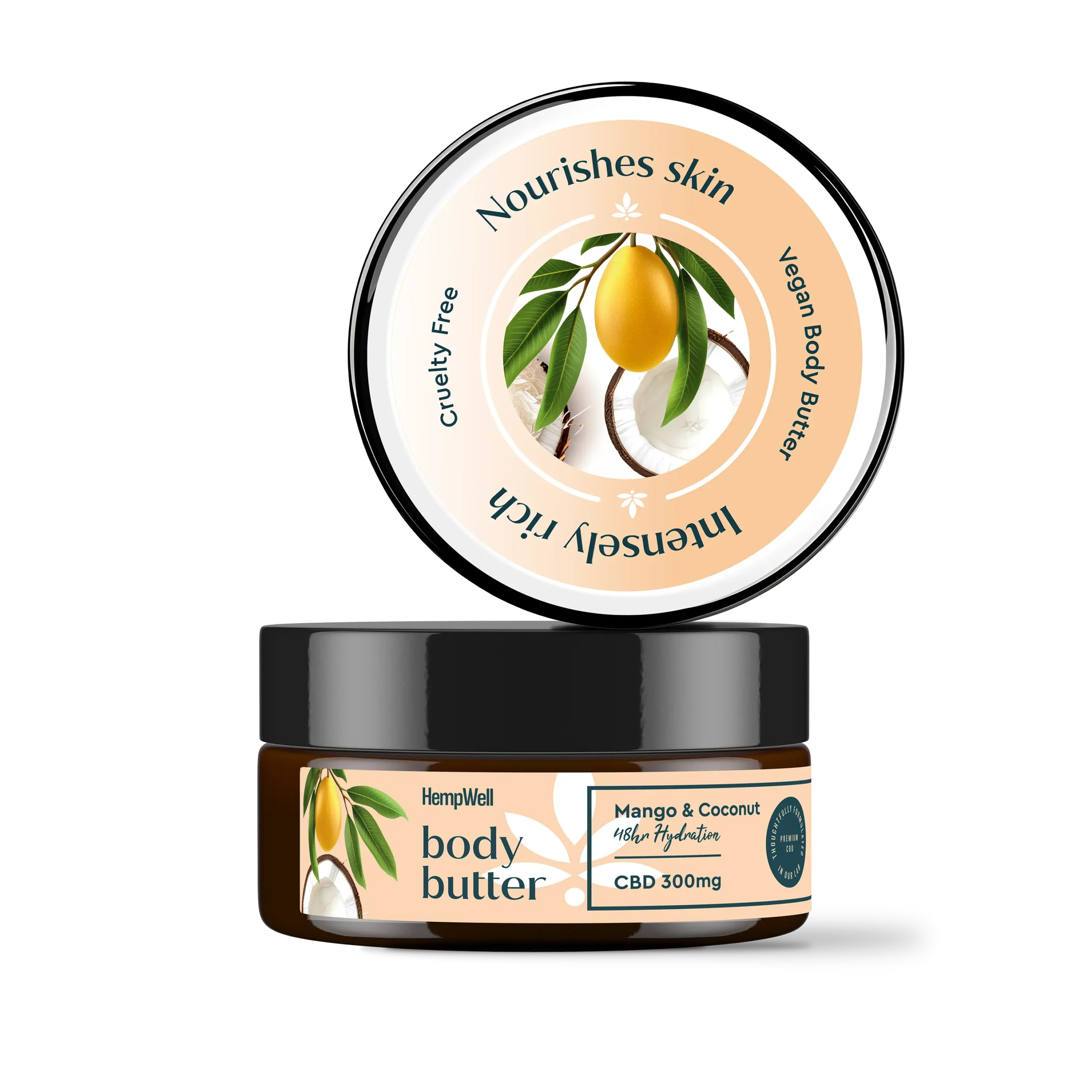 CBD Mango and Coconut Body Butter 300mg (200ml)