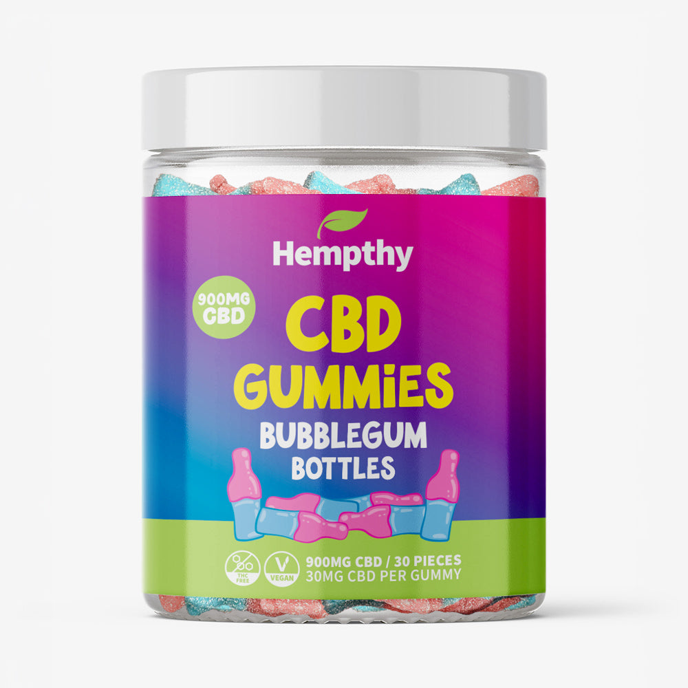 CBD Gummies Bubblegum Bottles Hempthy