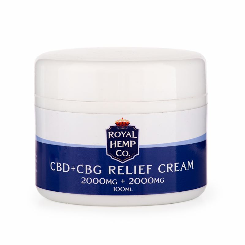 Royal Hemp Co. 2000mg CBD + 2000mg CBG Relief Cream | 100ml