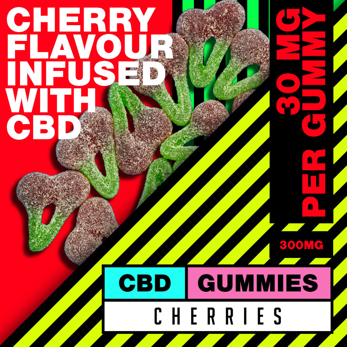 300mg Cherries CBD Gummies CBD Calm
