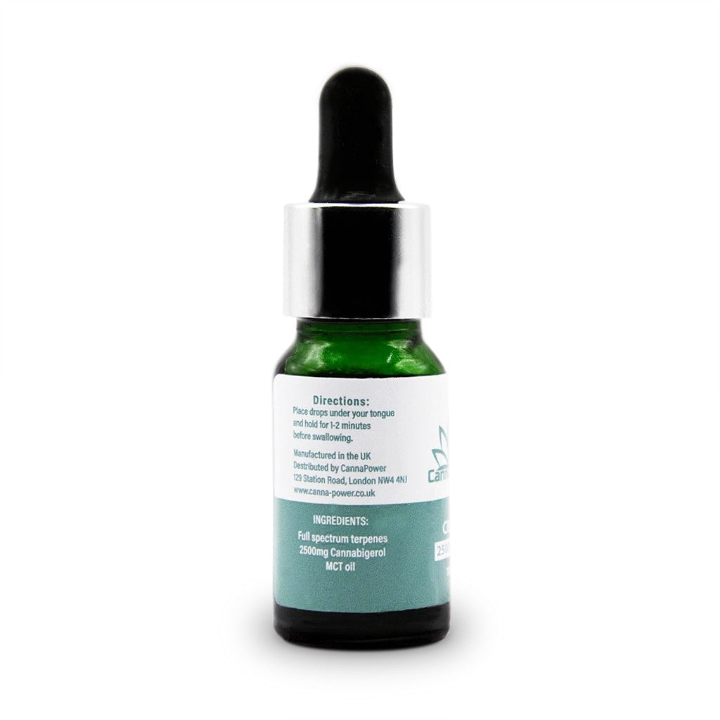 CannaPower 2500mg CBG Oil – 10 ml