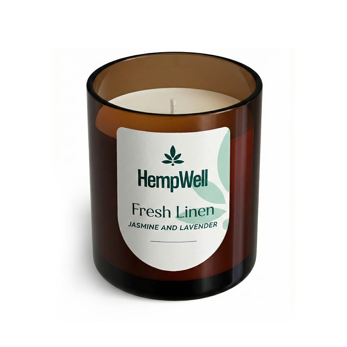 Fresh Linen CBD Candle – Jasmine & Lavender
