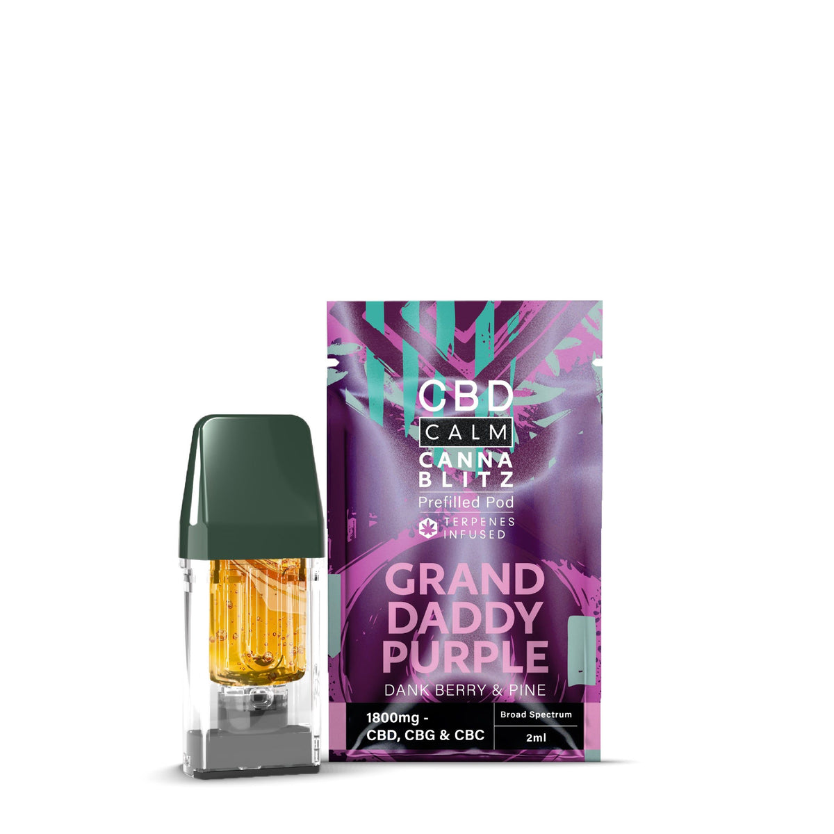 CANNABLITZ 1800mg Prefilled Pod CBD Calm