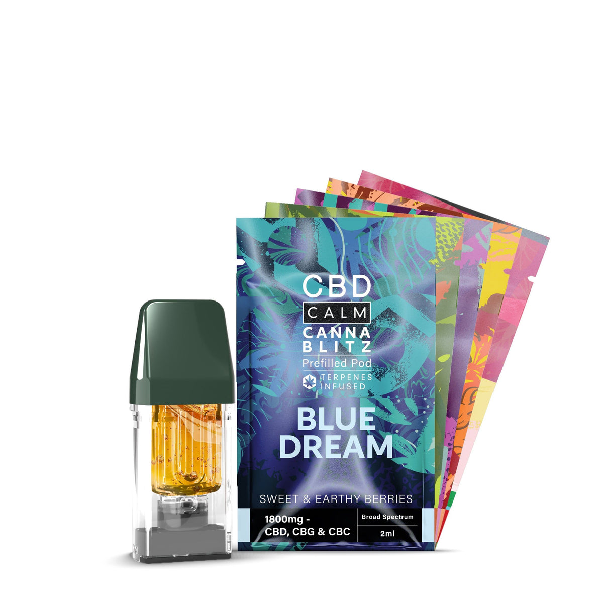 CANNABLITZ 1800mg Prefilled Pod CBD Calm