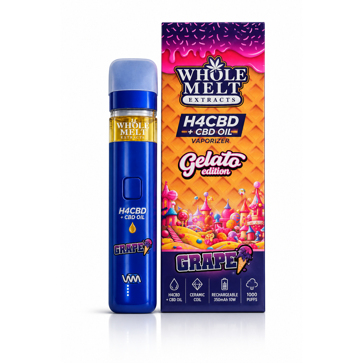 H4CBD Filled Whole Melts V6 EU Compatible Vape New For 2026