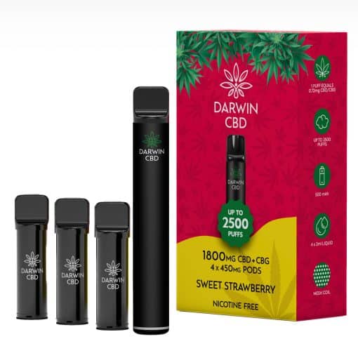 Darwin The Big One 4 In 1 1800mg CBD 2500 Puffs