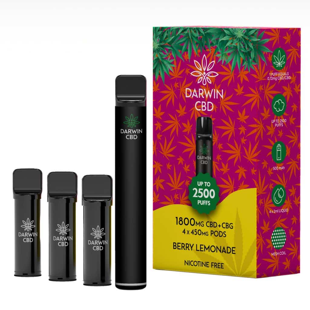 Darwin The Big One 4 In 1 1800mg CBD 2500 Puffs