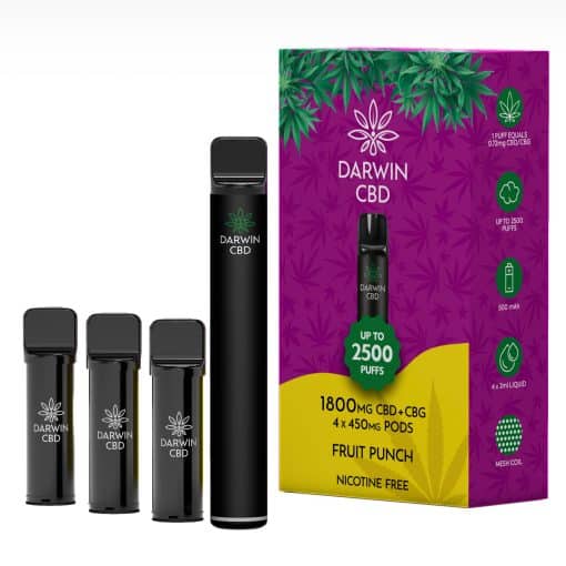 Darwin The Big One 4 In 1 1800mg CBD 2500 Puffs