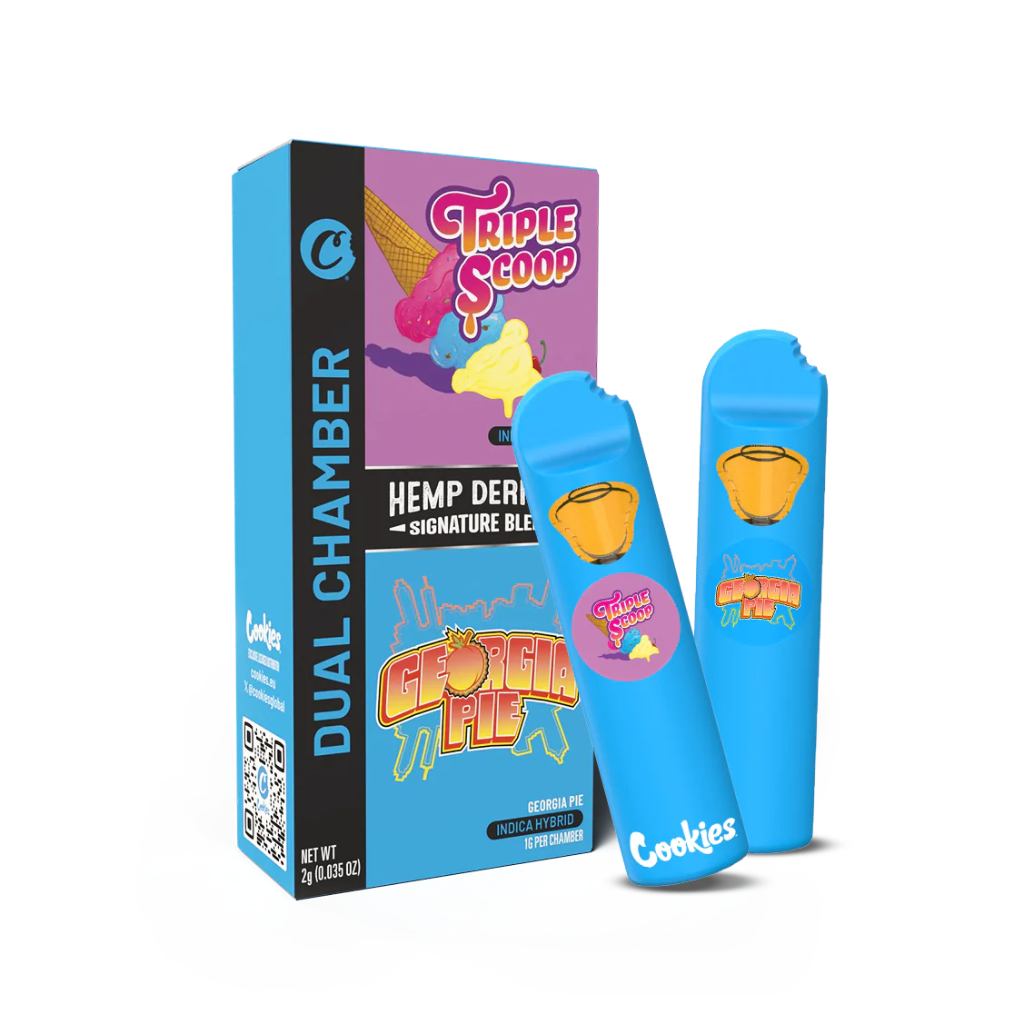 X1 New 2ML Cookies Dual Chamber THCP Pods UK Compliant