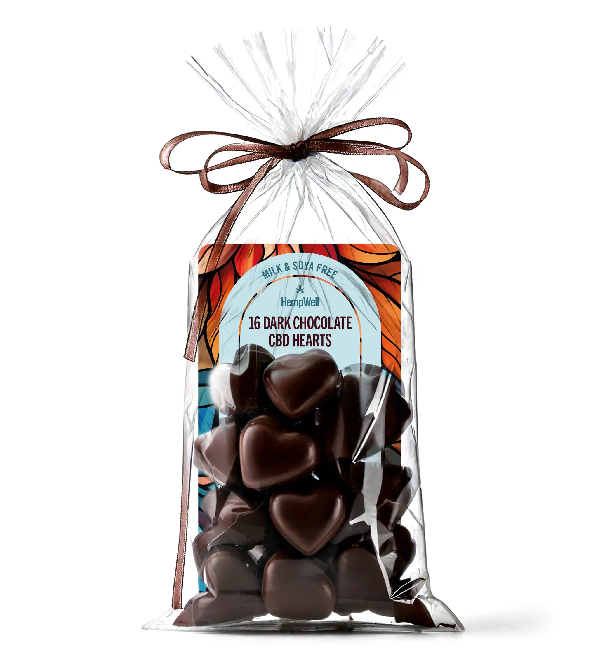 CBD Dark Chocolate Hearts 320mg (16 x 20mg)