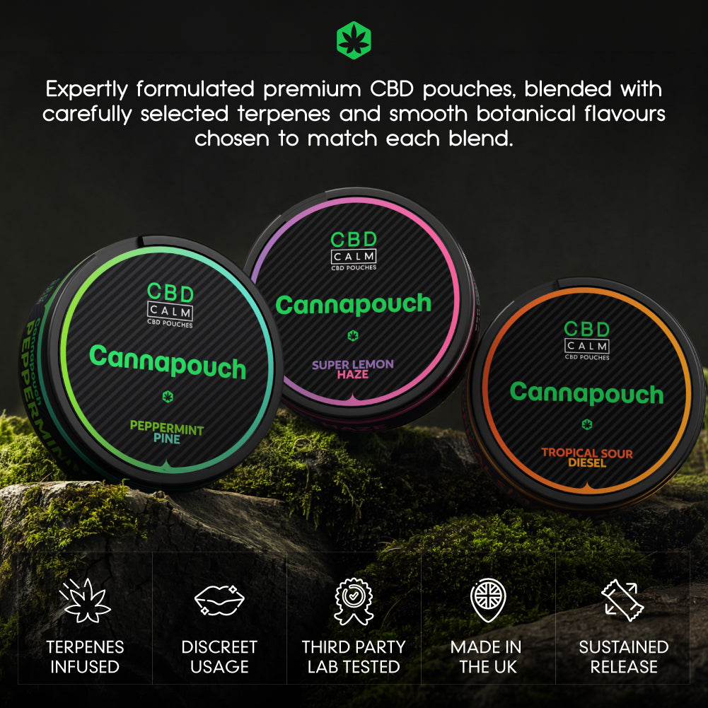 Cannapouch 50mg Peppermint Pine CBD Pouches CBD Calm