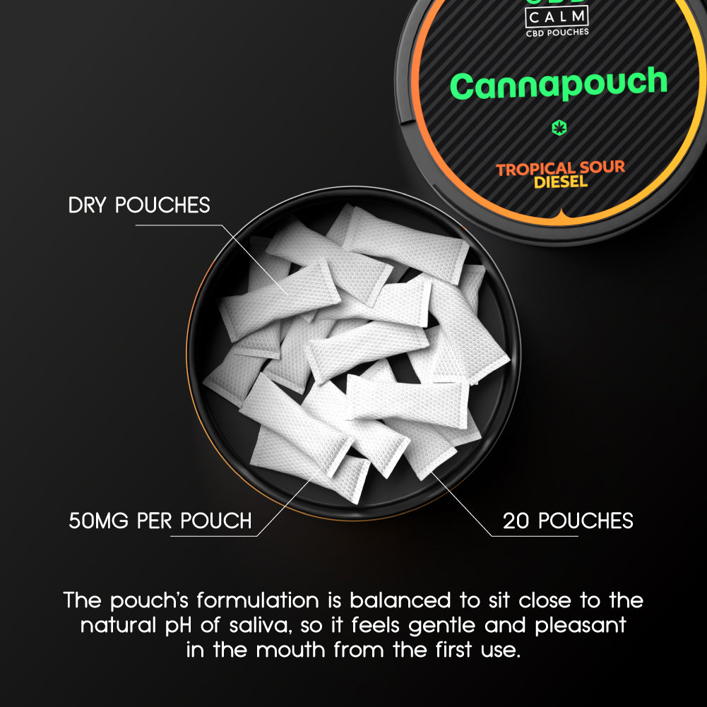 Cannapouch 50mg Peppermint Pine CBD Pouches CBD Calm