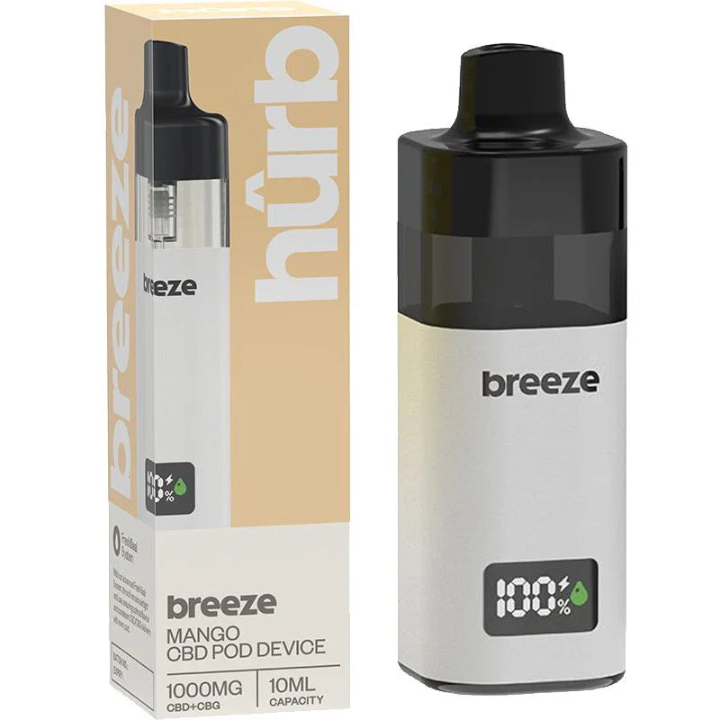 Hûrb Breeze CBD Pod Device CBD+CBG 1000mg 10ml