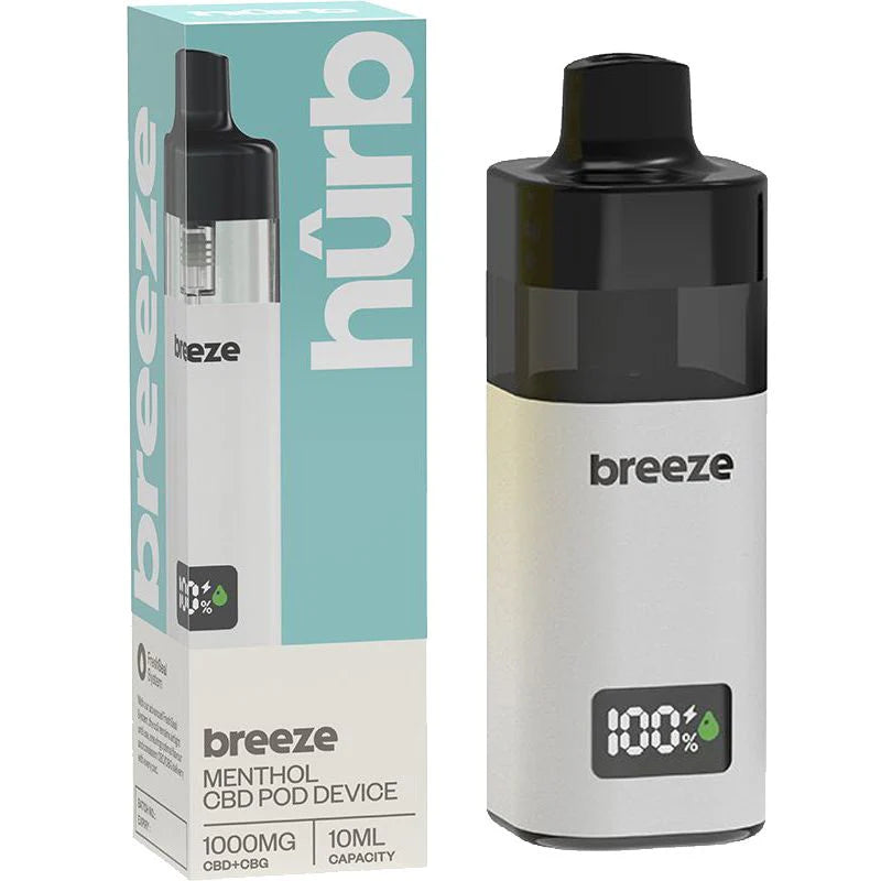 Hûrb Breeze CBD Pod Device CBD+CBG 1000mg 10ml