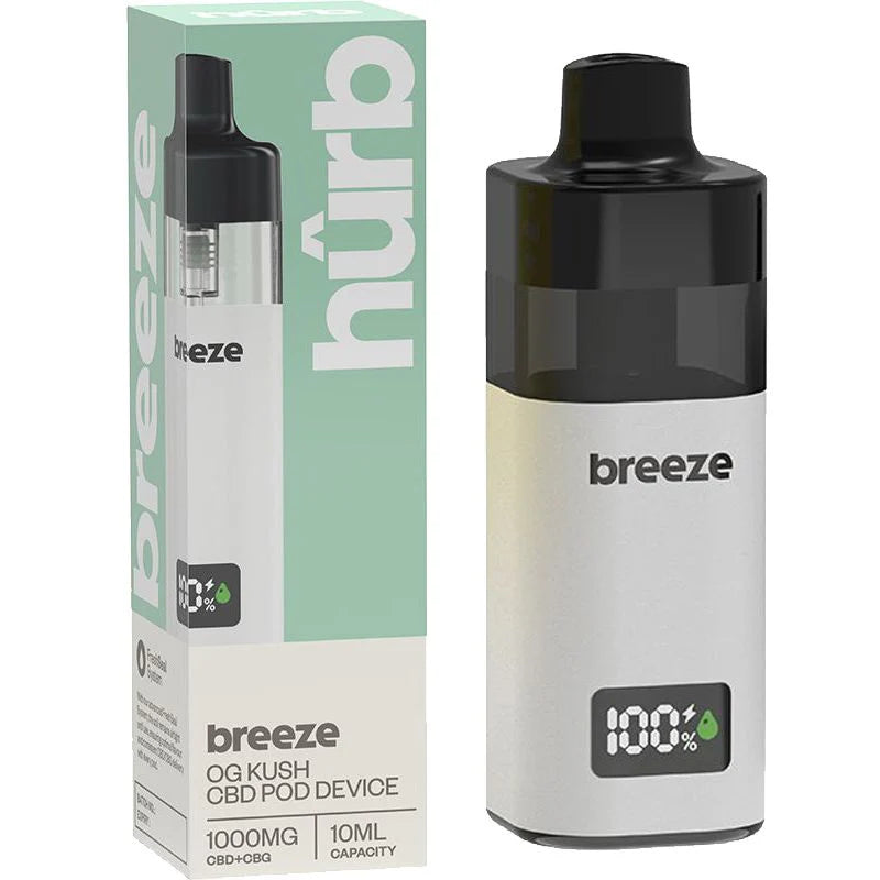 Hûrb Breeze CBD Pod Device CBD+CBG 1000mg 10ml
