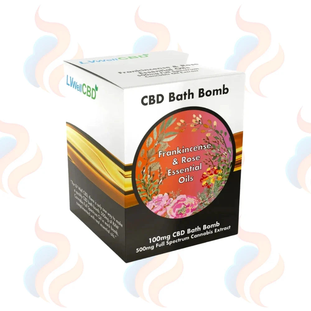 Frankincense & Rose CBD Bath Bomb 100mg