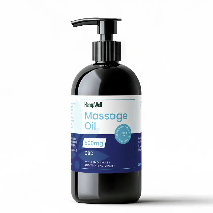 CBD Massage Oil Lemongrass 500mg (250ml)