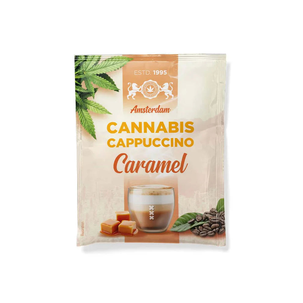 Multitrance Cannabis Coffee Instant Cappuccino Caramel - (10 Sachets)