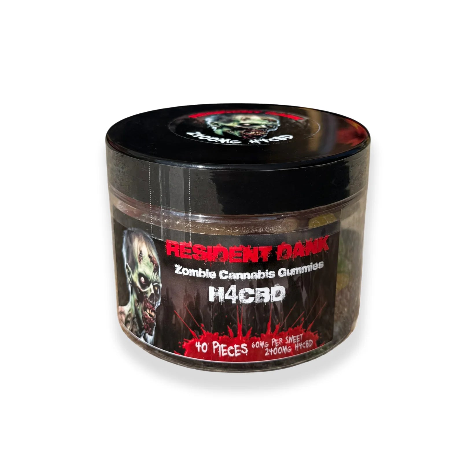 Resident Dank Zombie Cannabis Gummies H4CBD Gummy Mix 2400mg