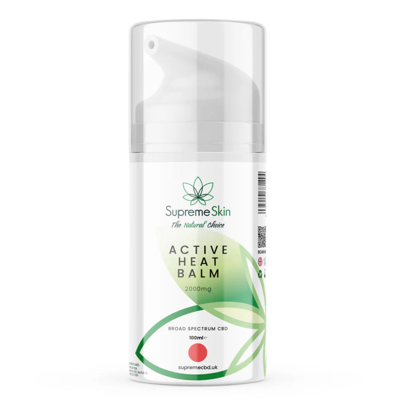Supreme CBD Active Heat Balm - 1000mg to 2000mg