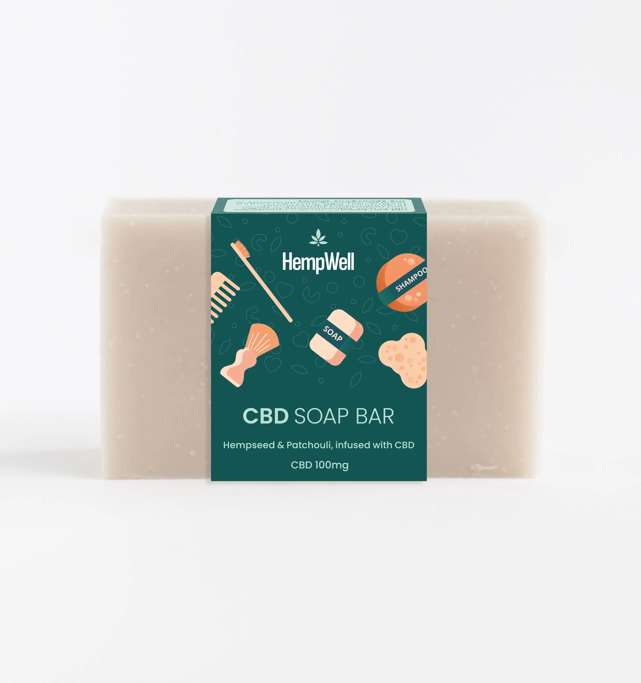 CBD Soap Hempseed & Patchouli 100mg CBD