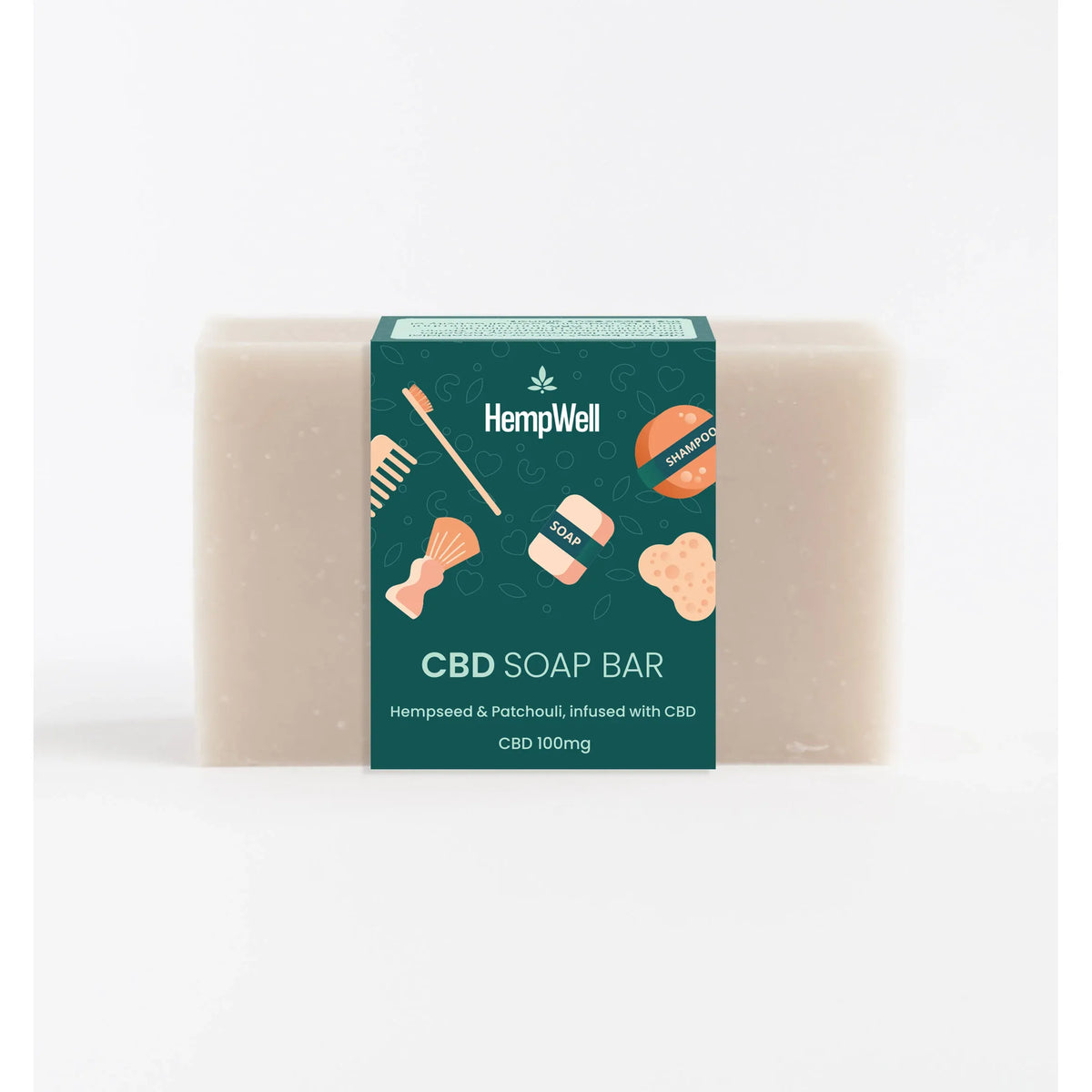CBD Soap Hempseed & Patchouli 100mg CBD