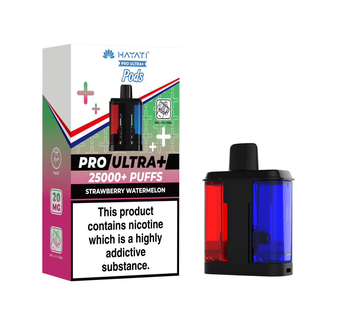 Pro Ultra+ 25K Replacement Pod Strawberry Watermelon 20mg