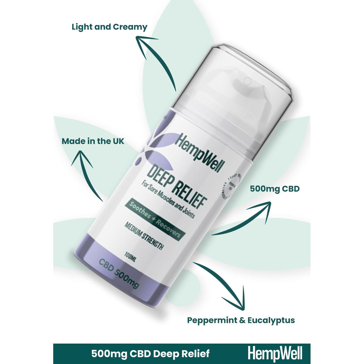 CBD Topical Cooling Muscle & Joint Cream 500mg
