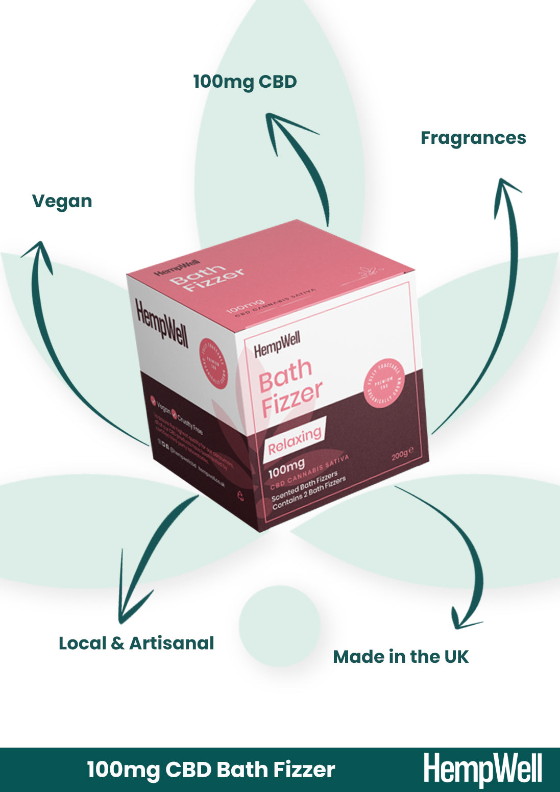 CBD Bath Bomb Bergamot – 100mg