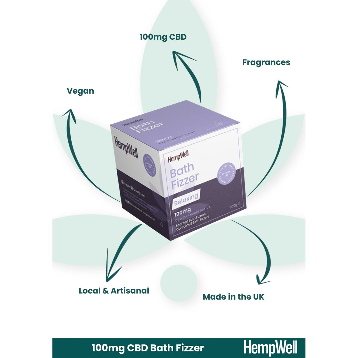 CBD Bath Bomb Lavender – 100mg