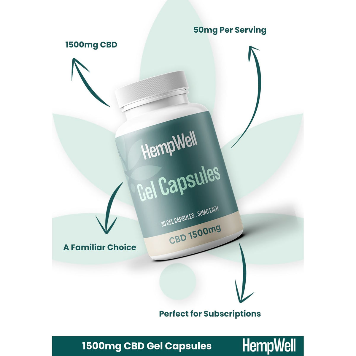 CBD Capsules 1500mg (30 x 50mg)