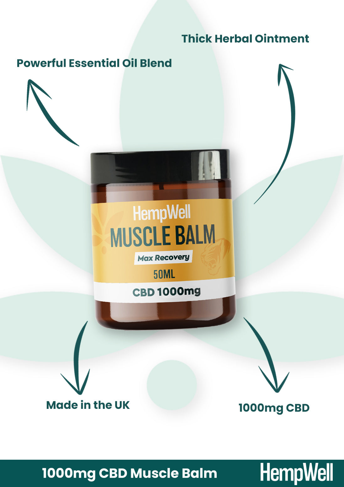 CBD Muscle Balm 1000mg