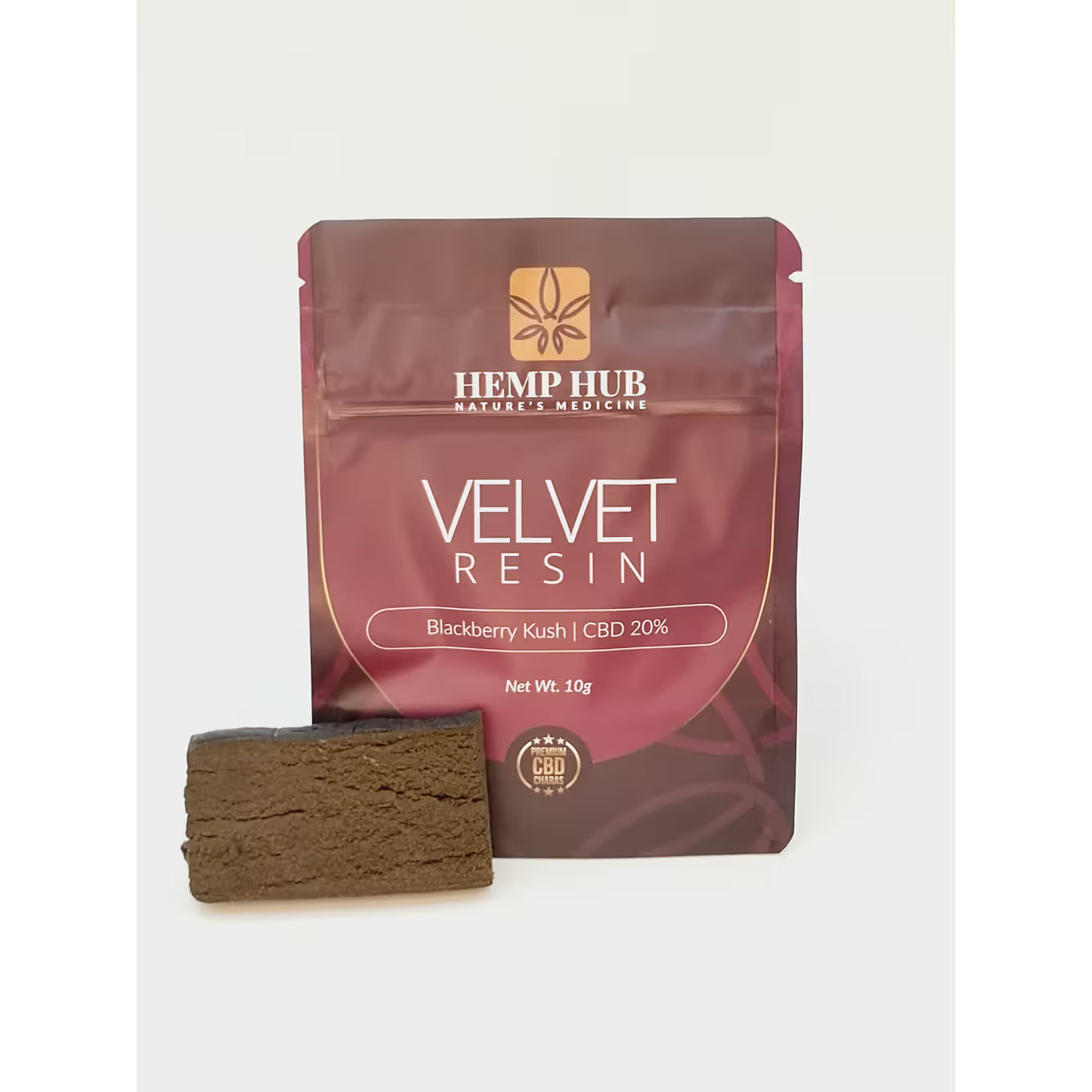 Hemp Hub Natures Medicine Velvet Resin Blackberry Kush CBD Hash