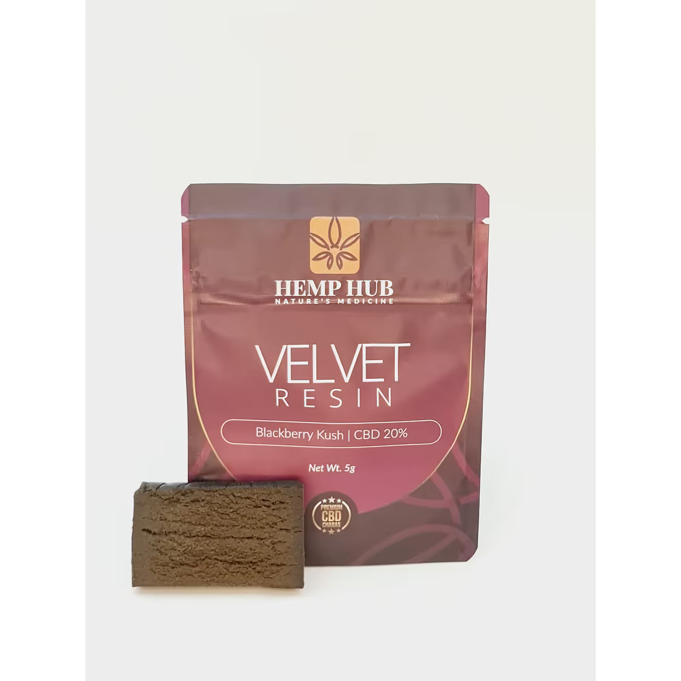 Hemp Hub Natures Medicine Velvet Resin Blackberry Kush CBD Hash