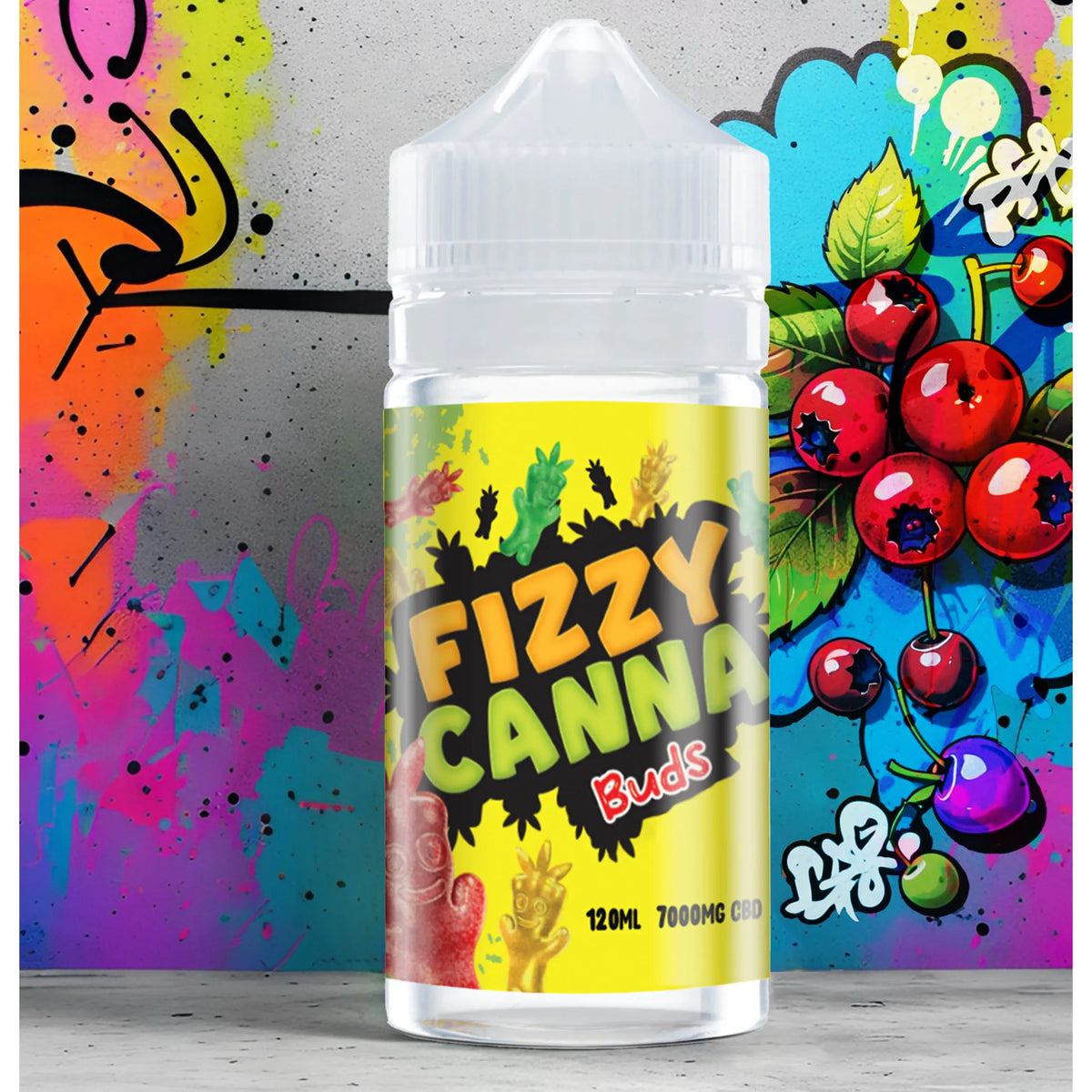 CBD E-Liquid 120ml 7000mg Fizzy Canna Buds