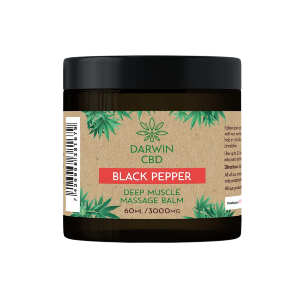 Darwin CBD Black Pepper Muscle Balm 60ml/3000mg