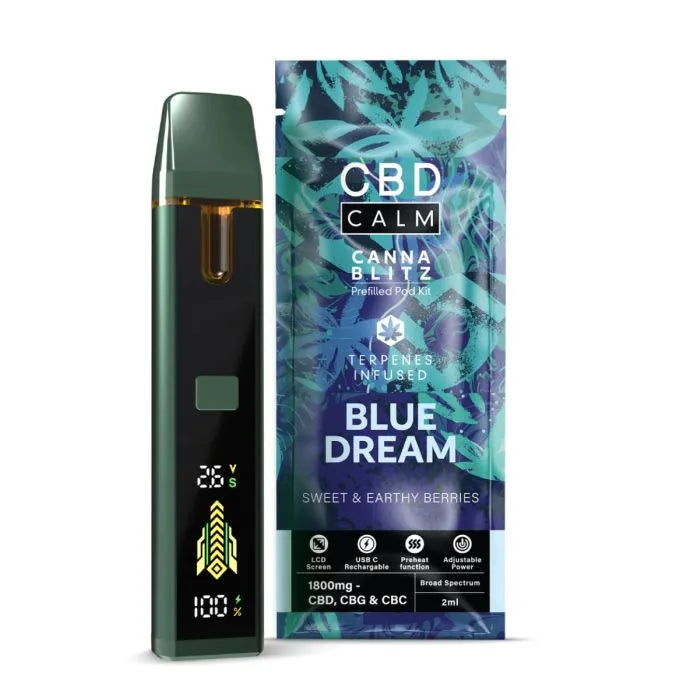 CBD Calm CANNABLITZ 1800mg Prefilled Vape Kit