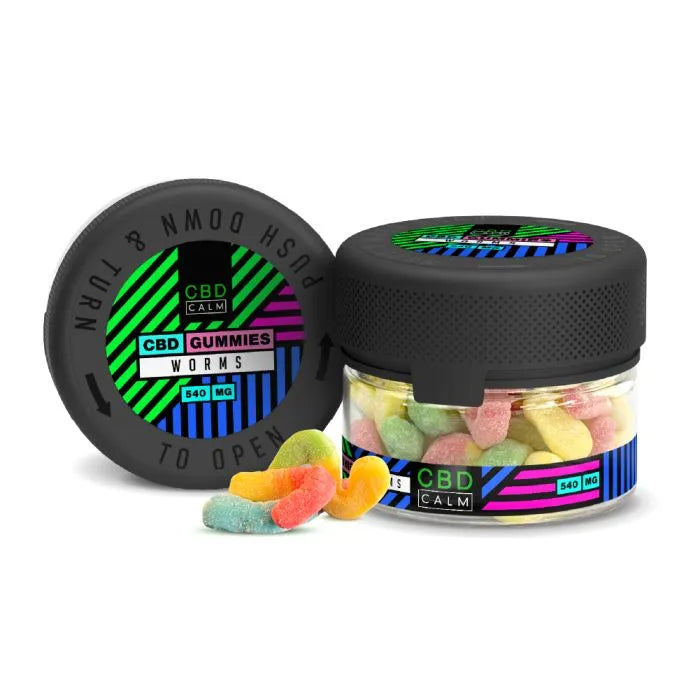 CBD Calm 540mg Worms Gummies