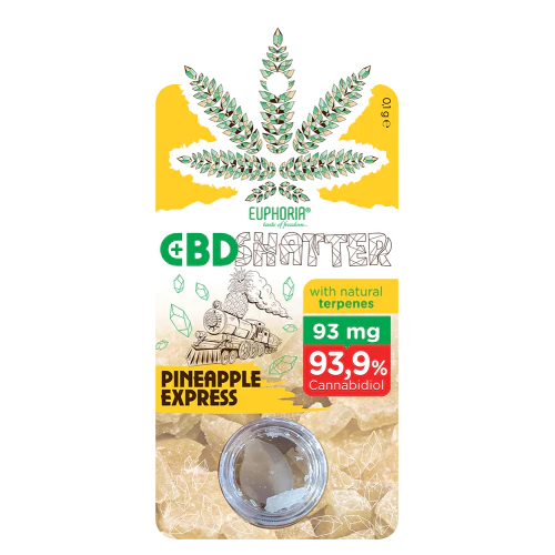 Euphoria CBD Shatter 93mg 0.1g