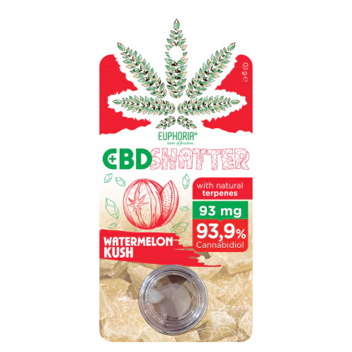 Euphoria CBD Shatter 93mg 0.1g