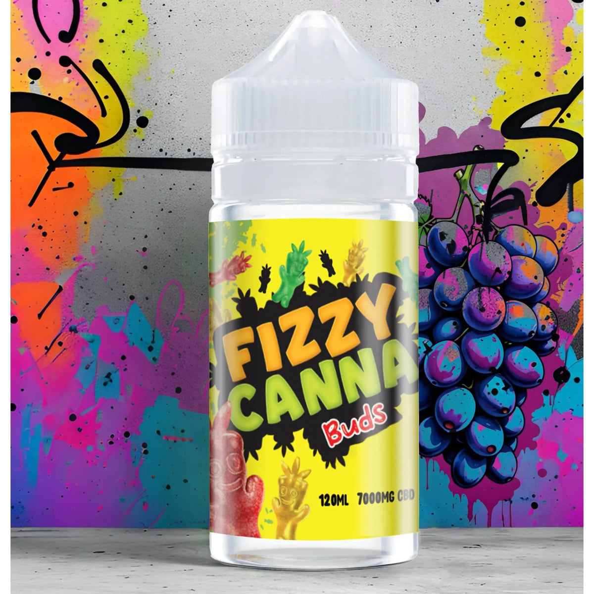 CBD E-Liquid 120ml 7000mg Fizzy Canna Buds