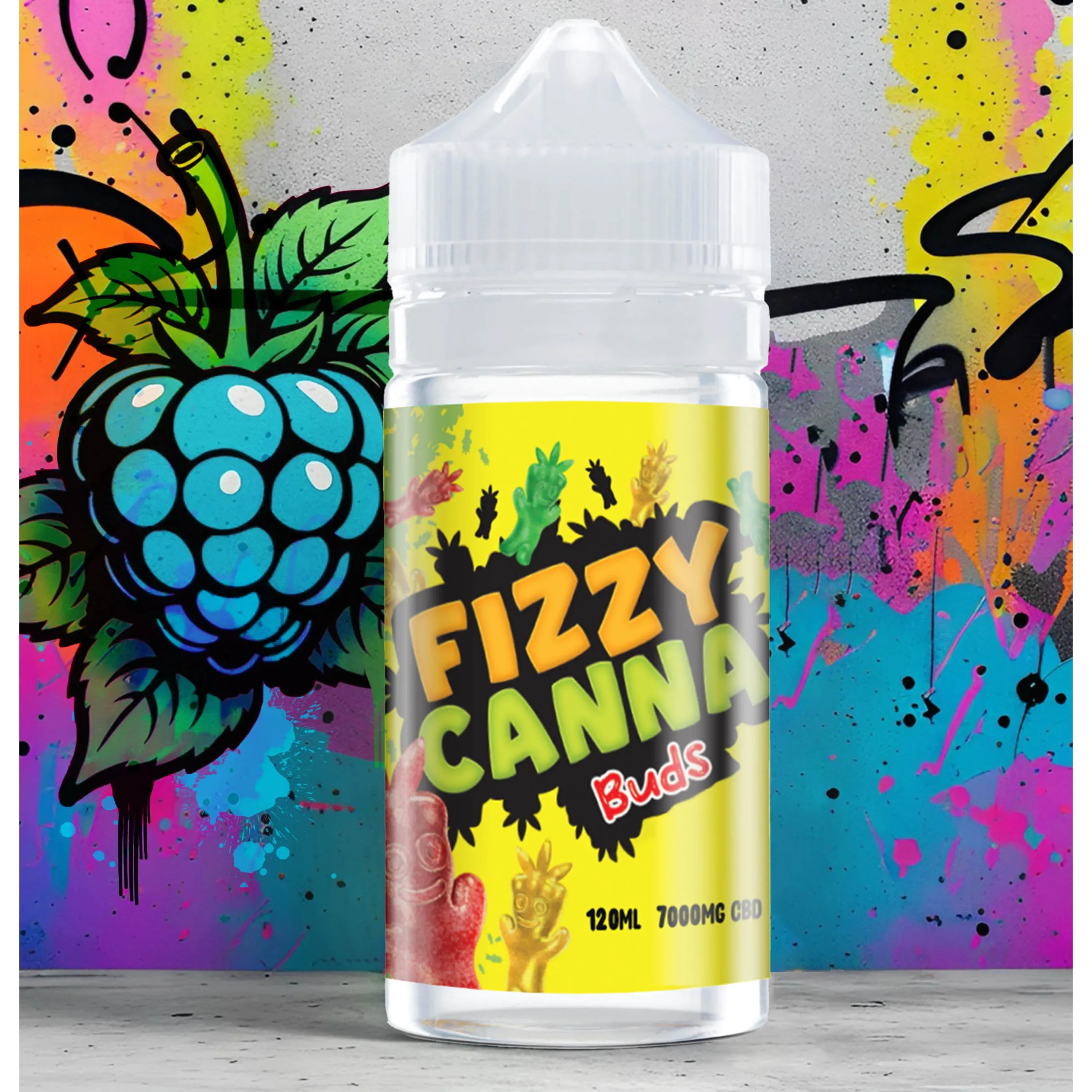 CBD E-Liquid 120ml 7000mg Fizzy Canna Buds